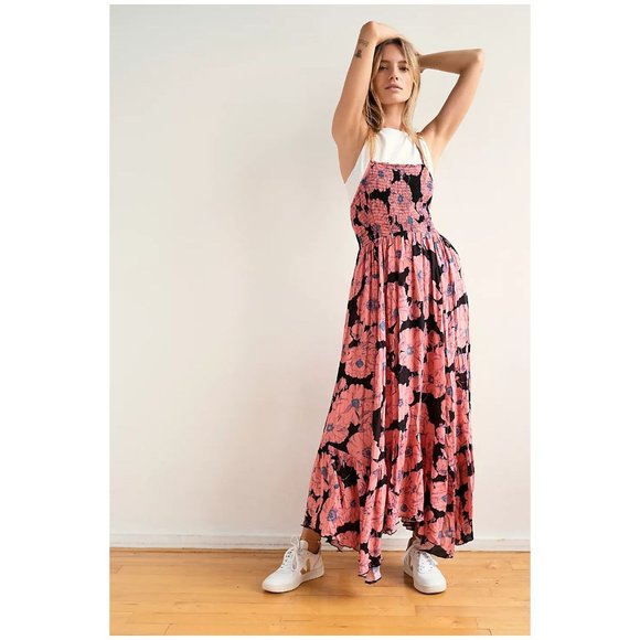 105 Free People Intimately Heatwave Maxi Slip Dress sz M Women's - Picture 1 of 11